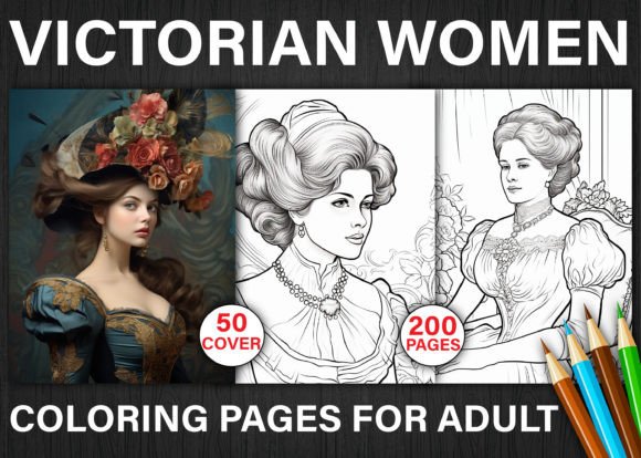 200 Victorian Women Coloring Pages: A Journey Through Time and Art