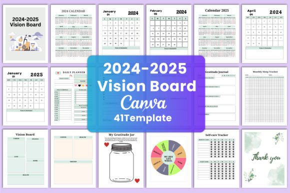 2024-2025 Vision Board Planner KDP: A Comprehensive Guide to Achieving Your Goals