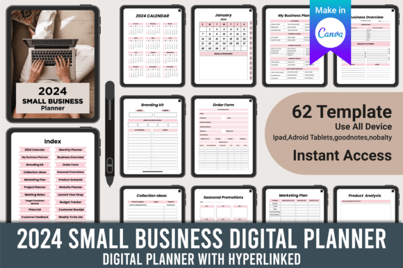 2024 Small Business Digital Planner: A Comprehensive Tool for Organizing Your Business