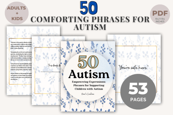 50 Autism Empowering Phrases Ebook: A Guide to Calm and Confidence