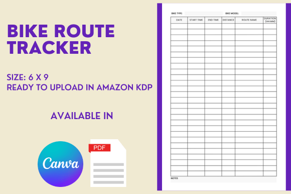 Bike Route Tracker - KDP Interior
