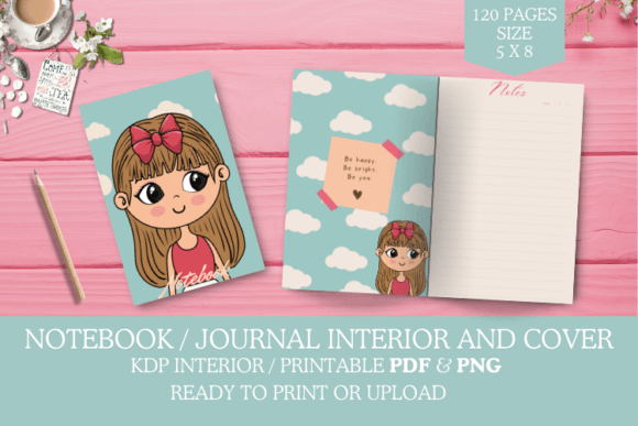 Cute Daily Journal Notebook KDP
