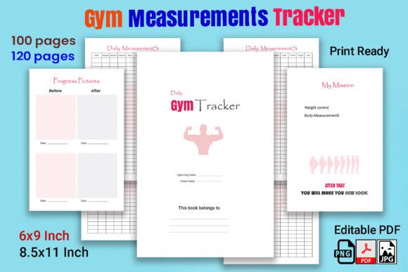 Daily Gym Tracker KDP Interior: A Creative and Practical Tool for Fitness Enthusiasts