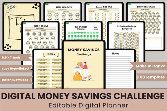 Hyperlinked Money Savings Challenges