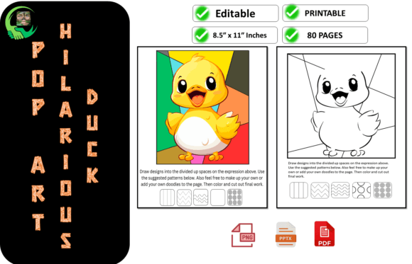 Pop Art Hilarious Duck Coloring Pages: A Fun and Creative Way to Unleash Your Inner Artist