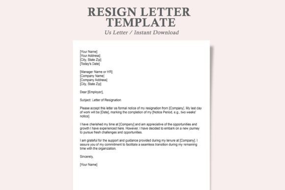 Resign Letter Template: Smooth Transitions Made Easy
