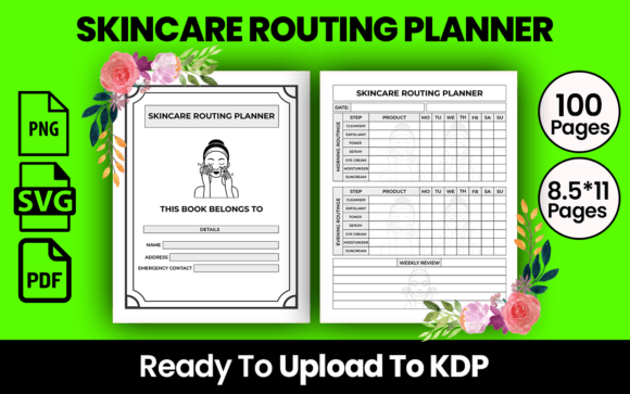 SKINCARE ROUTING PLANNER KDP INTERIOR: A Versatile Tool for Modern Beauty Enthusiasts