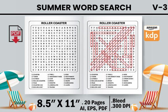 Summer Word Search - KDP Interior V-3