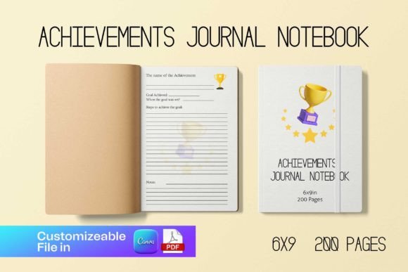 Unlock Your Potential with the Achievements Journal Notebook Interior
