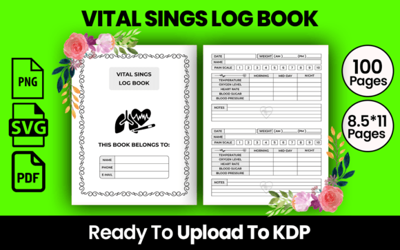 VITAL SINGS LOG BOOK KDP INTERIOR