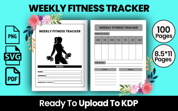 Weekly Fitness Tracker Kdp Interior